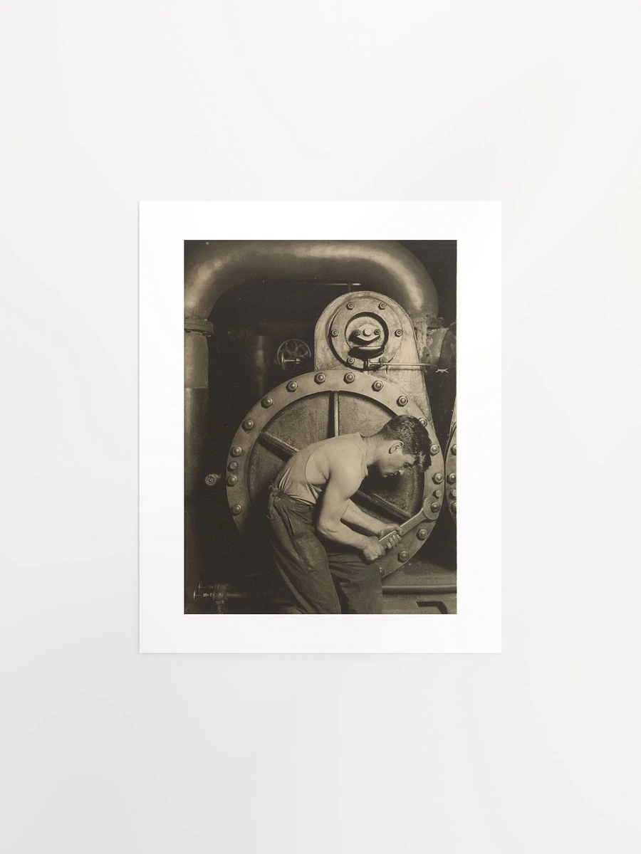 Steamfitter or Mechanic and Steam Pump by Lewis W. Hine (1921) - Print product image (1)