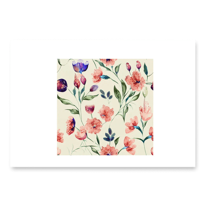 Pastel Floral Delight Wrapping Paper Set product image (2)