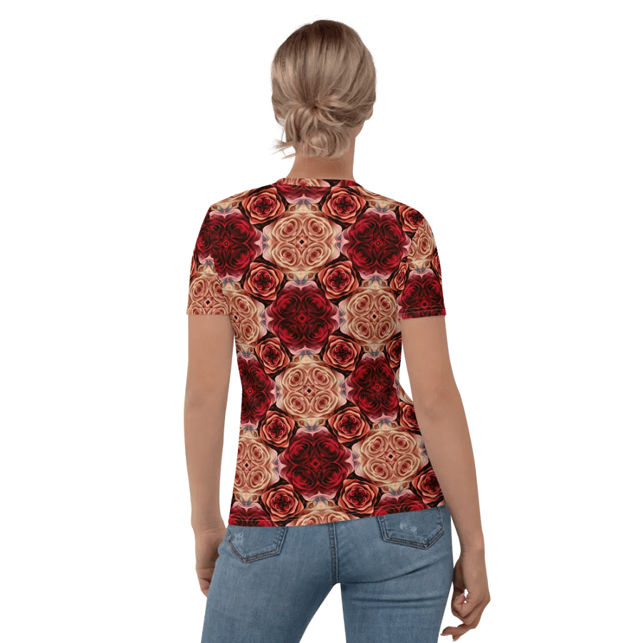 Rose Bouquet Women's Crew Neck T-Shirt product image (9)