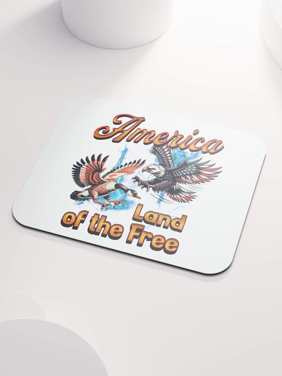 America Land Of The Free Patriotic Confrontation Mouse Pad product image (3)