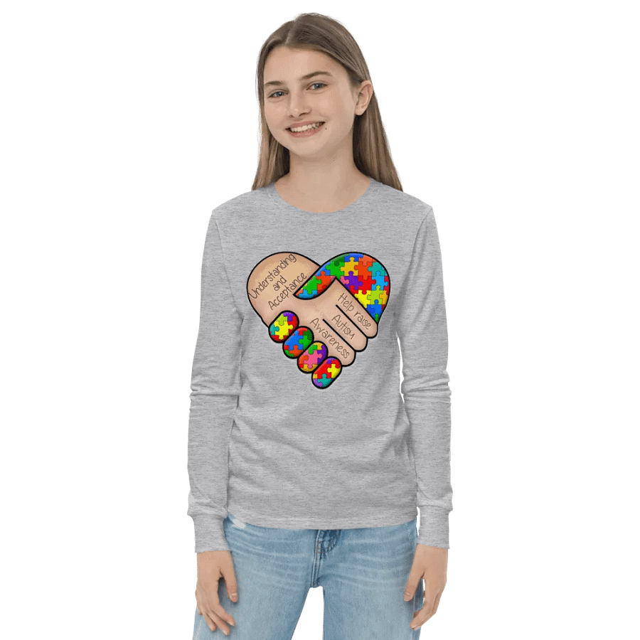 Youth Autism Awareness Long Sleeve Tee product image (20)