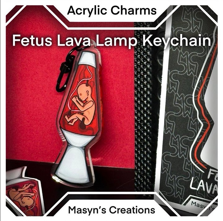 Fetus Lava Lamp Keychain product image (1)