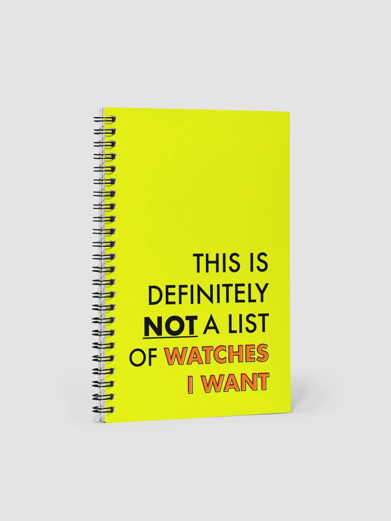 Definitely Not Watches I Want Notebook product image (1)