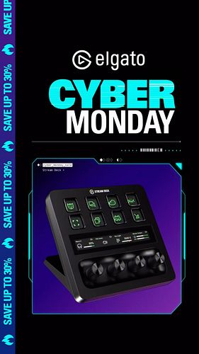 Cheds! It’s Cyber Monday and your LAST CHANCE to save on great products from @elgato! Go and get it NOW! 

#ElgatoPartner #El...