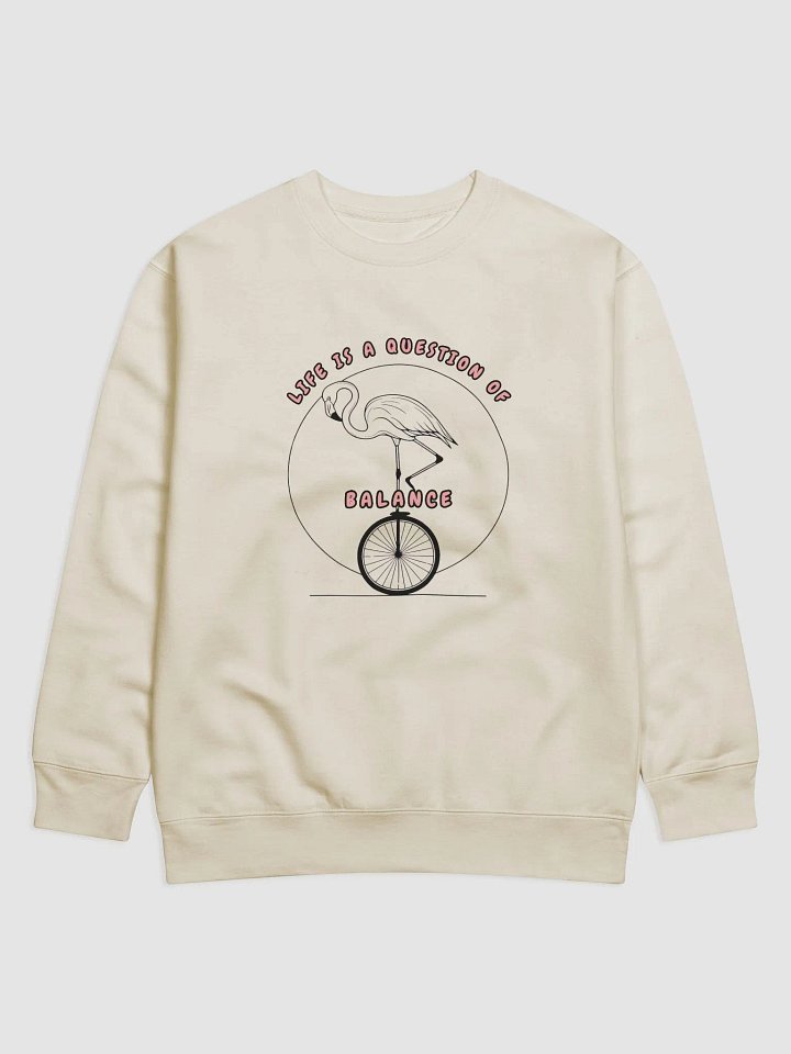 Balance Flamingo Unicycle Sweatshirt product image (1)