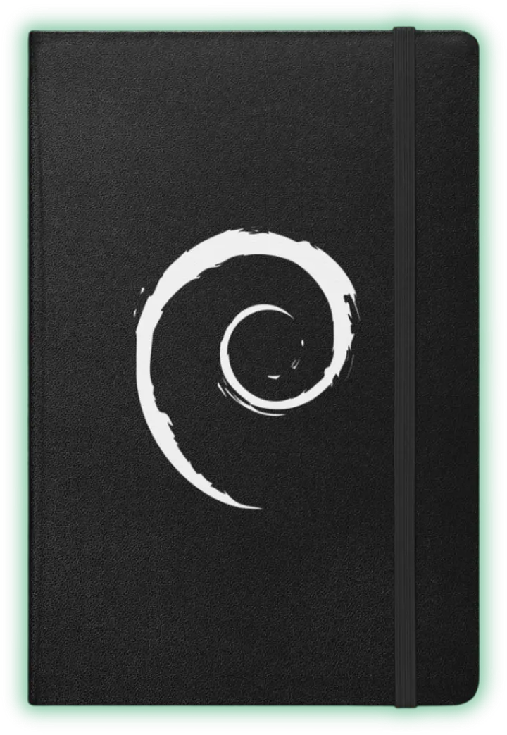Debian Swirl Hardcover Notebook product image (1)