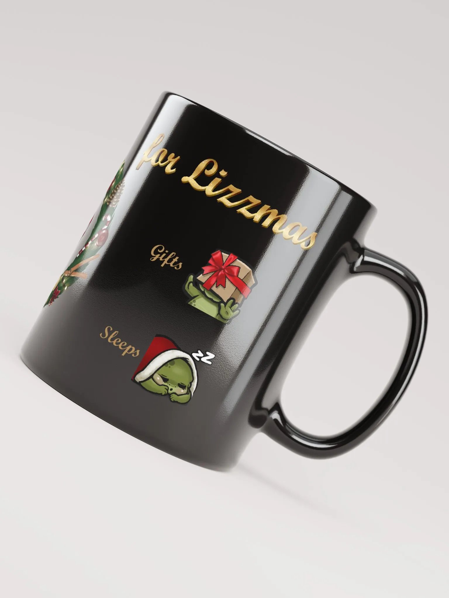 Lizzmas To-Do List Mug, black product image (6)