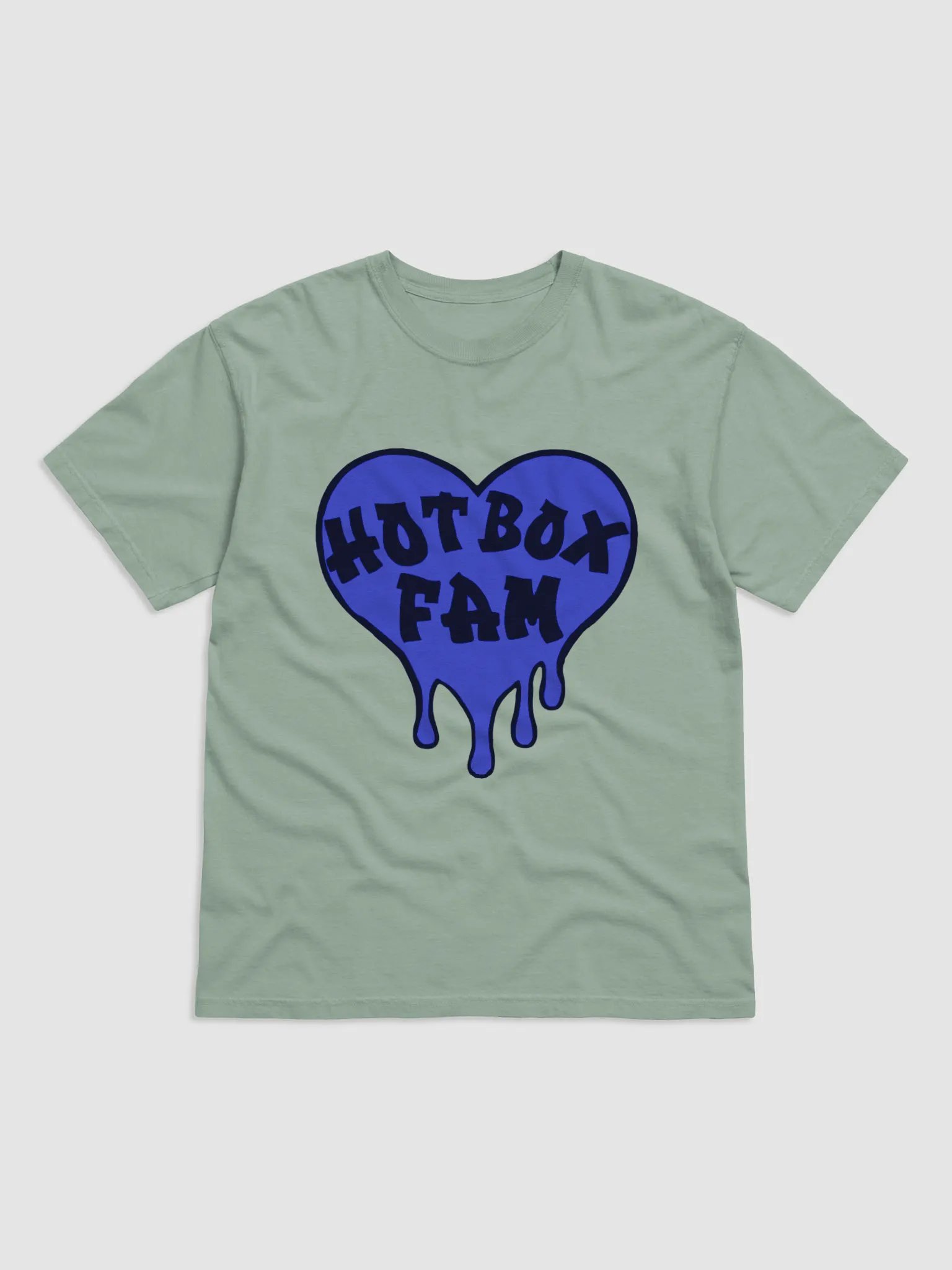 UNISEX HOT BOX FAM SOLID ROYAL BLUE LOGO TEE product image (10)