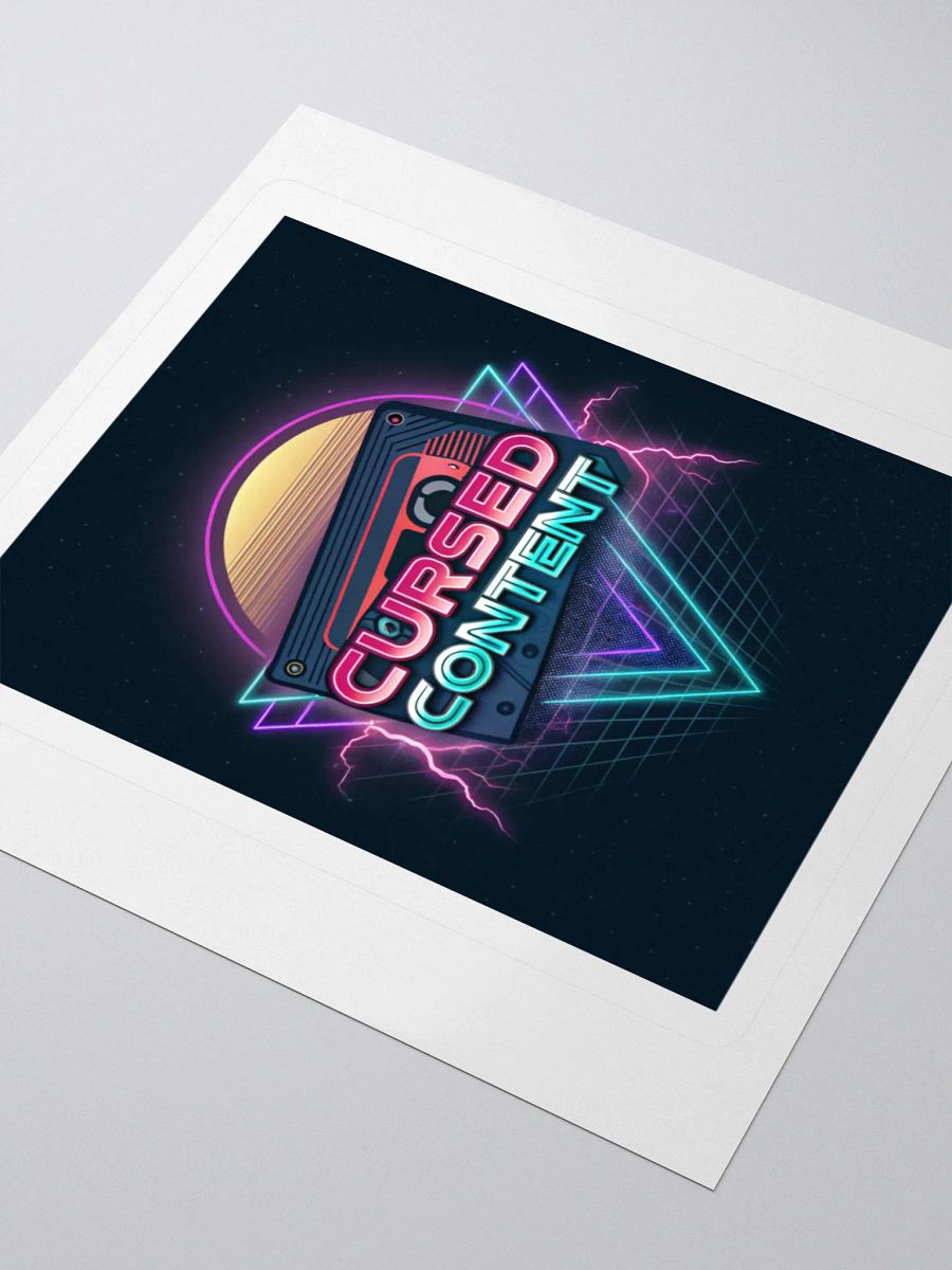Cursed Content Retro Horror Cassette Sticker: Variant #2 product image (3)