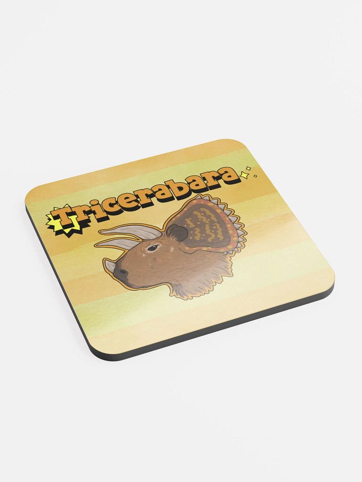 Tricerabara cork coaster product image (2)