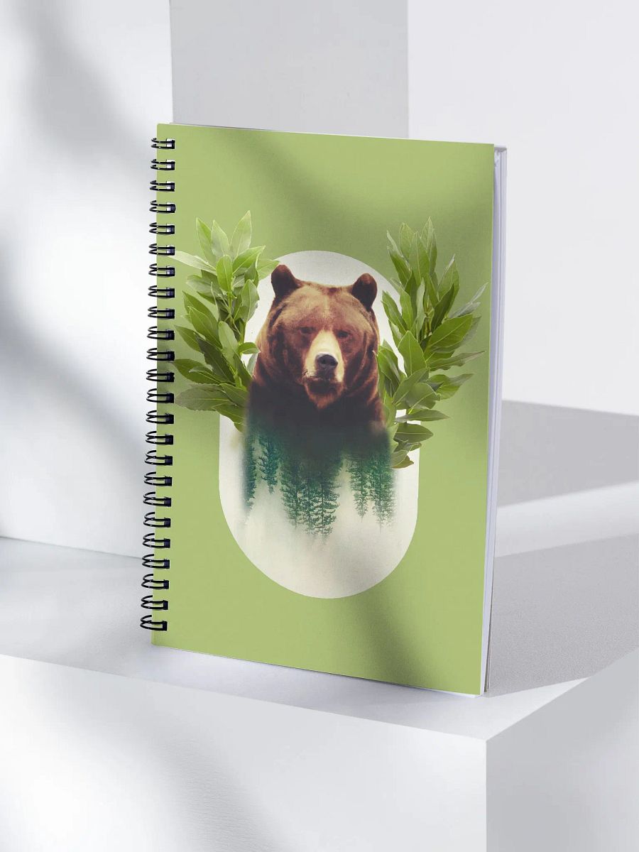 Laurel Crown Bear Spiral Notebook product image (4)