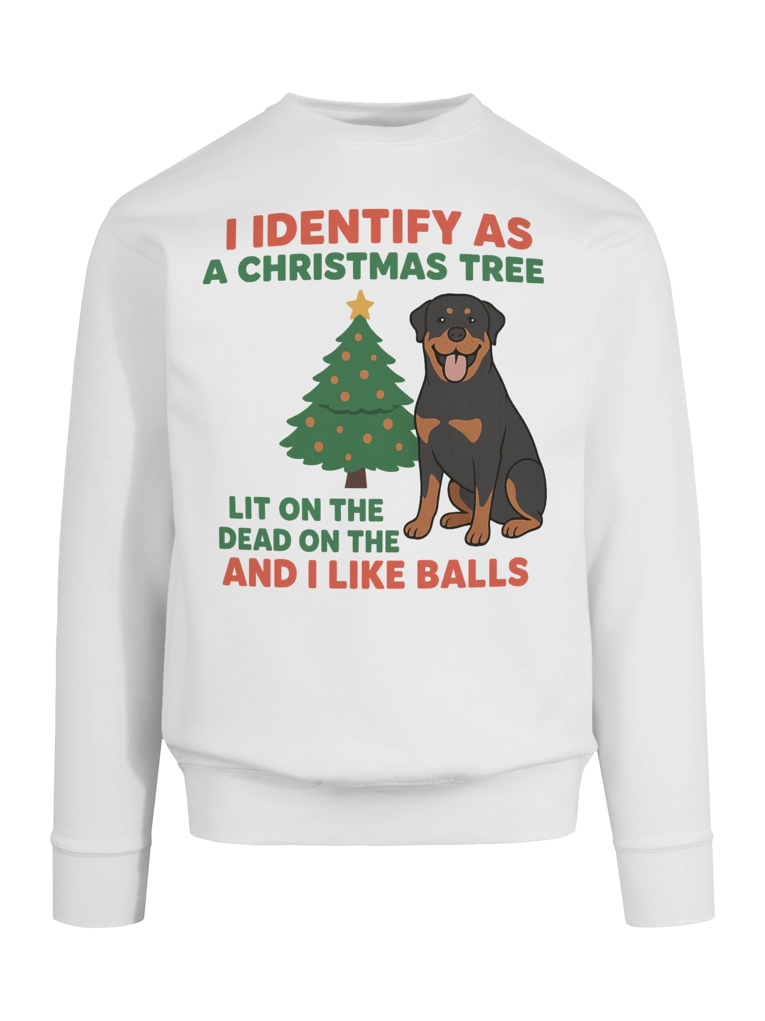 Christmas Tree Rottweiler Premium Sweatshirt product image (75)