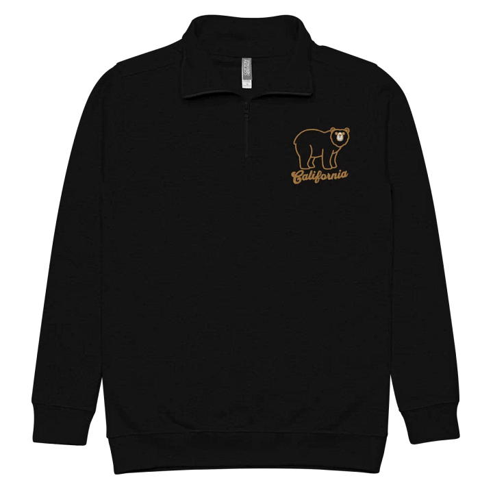 California Bear Left Side Embroidery Halp Zip product image (1)