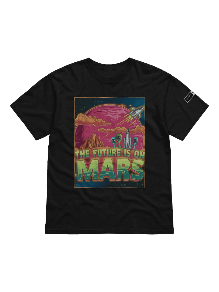 "THE FUTURE IS ON MARS" 100% cotton T-shirt product image (1)