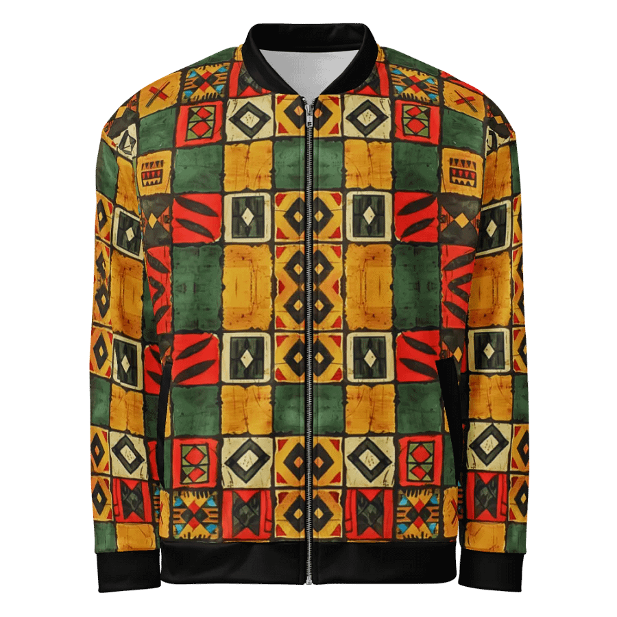 African Tribal Fusion All-Over Bomber Jacket product image (1)