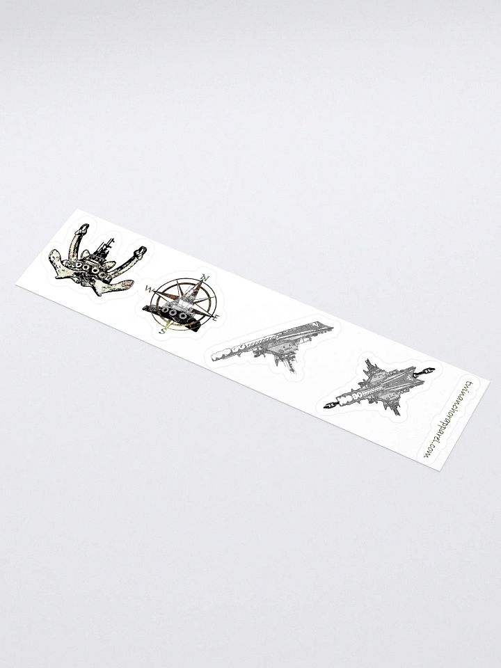 Mixed design Foss Tug sticker sheet (sheet size 15" x 3.75") Kiss Cut Stickers product image (1)