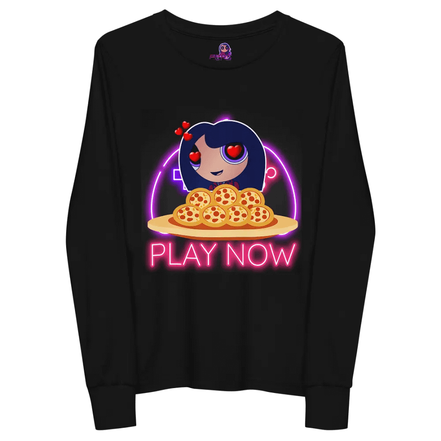 Youth Pizza Gamer Long Sleeve Top product image (10)