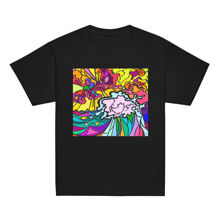 Vibrant Swirls Youth Tee - Wave at Sunset product image (6)