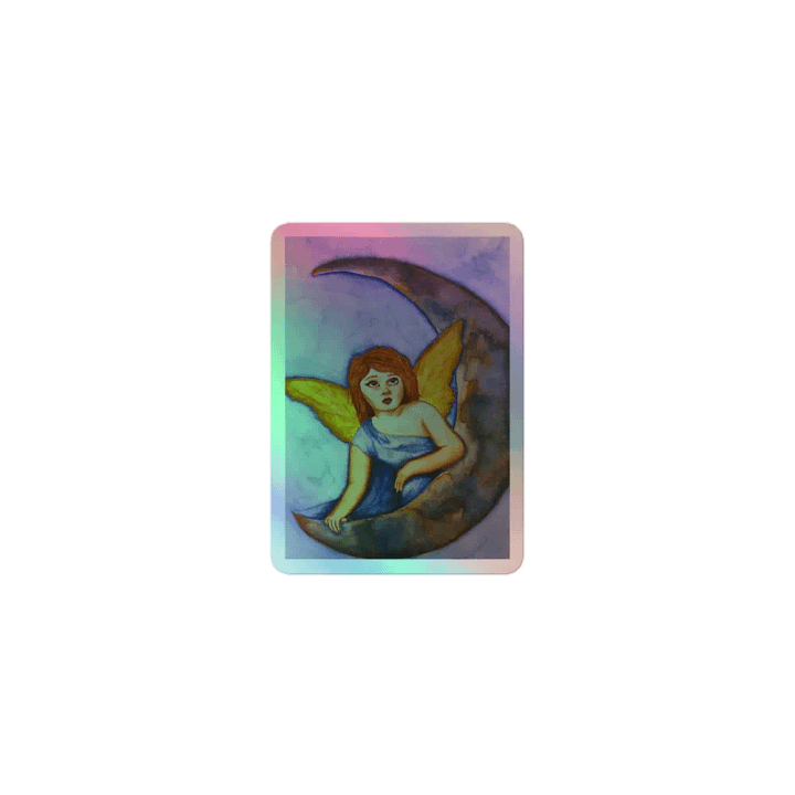 MOONWATCHER holographic kiss-cut sticker product image (1)