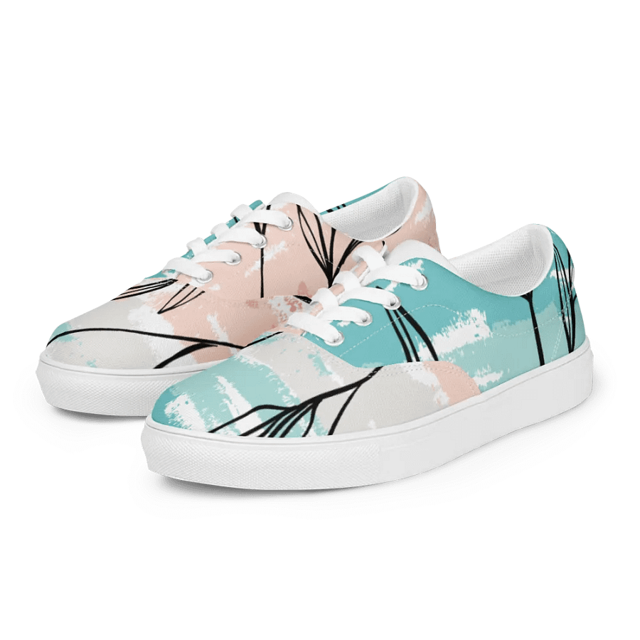 Botanical Bliss Lace-Up Canvas Shoes product image (3)