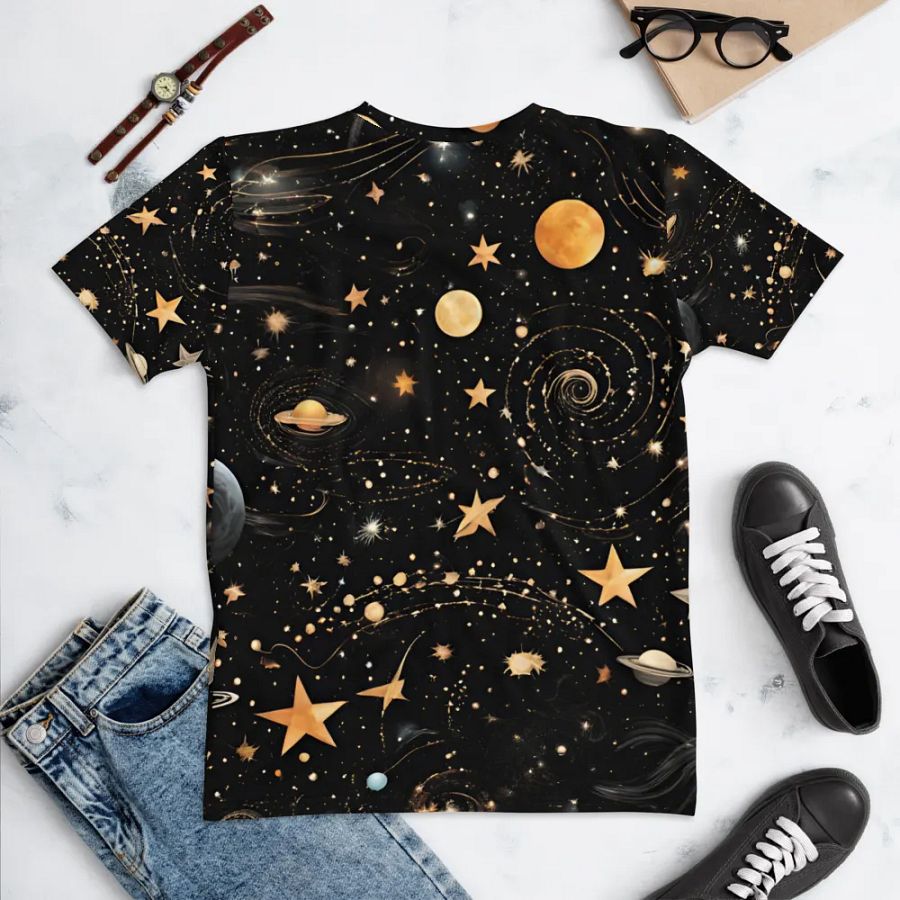 Cosmic Whimsy All-Over Print Women's Tee product image (5)
