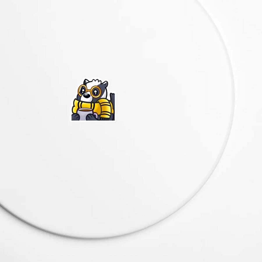 Badger puff Magnet product image (5)