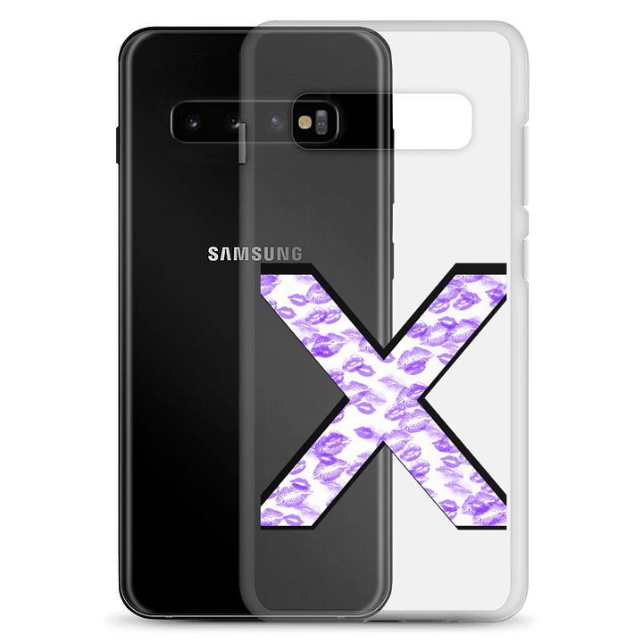 White X Purple Lipstick Kisses Phone Case S product image (2)