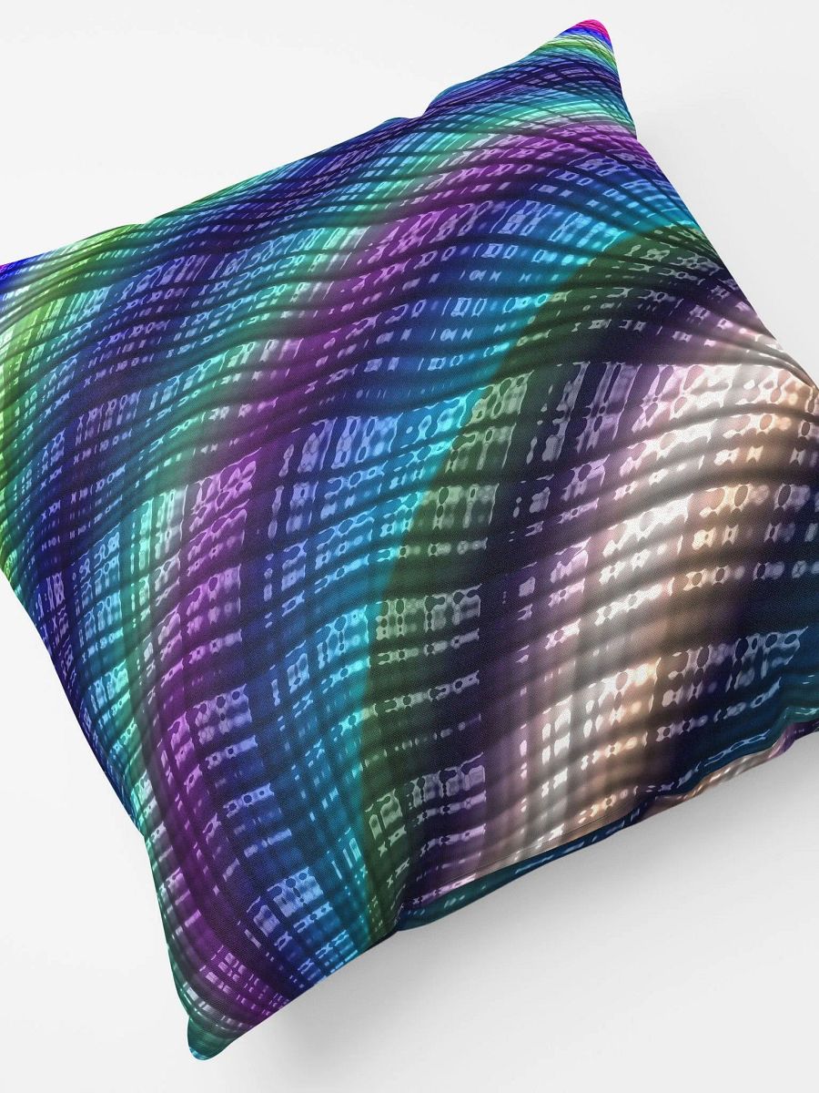 Candy Plaid Fractal Throw Pillow product image (8)