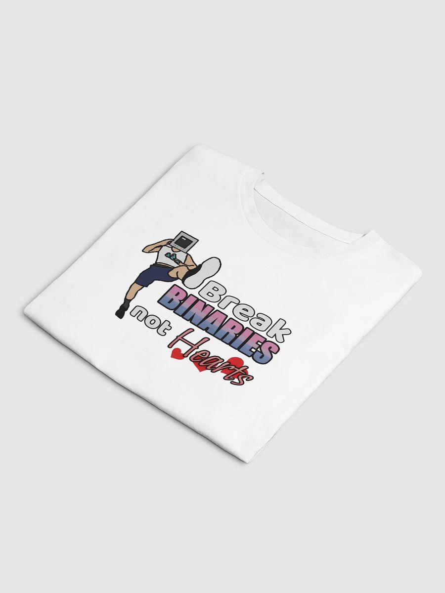 Break Binaries Not Hearts Crop Top (Bisexual) product image (19)