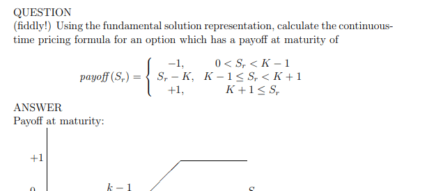 TD - Continuous time pricing formula for an option product image (1)