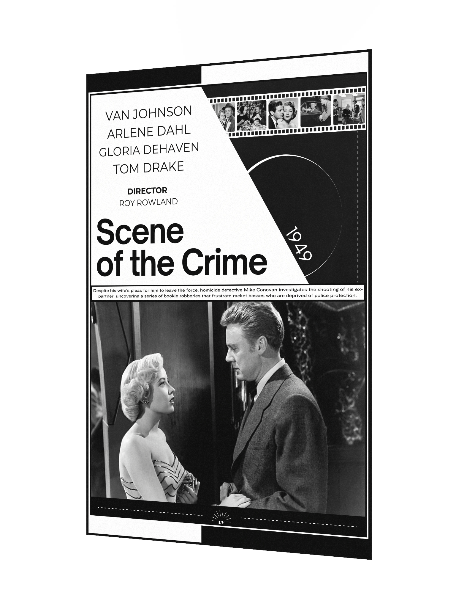 Scene of the Crime with Van Johnson, Arlene Dahl and Gloria DeHaven 1949 | Movie Poster | 12x18 Wall Art product image (3)