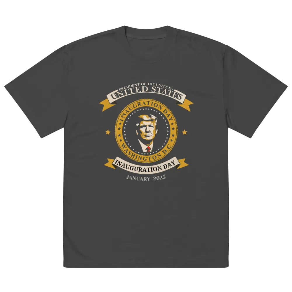 Trump Inauguration Day Ceremony Men's Oversized Tee product image (5)