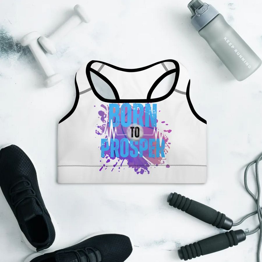 Born to Prosper Energetic Vibes Dance Padded Sports Bra product image (14)