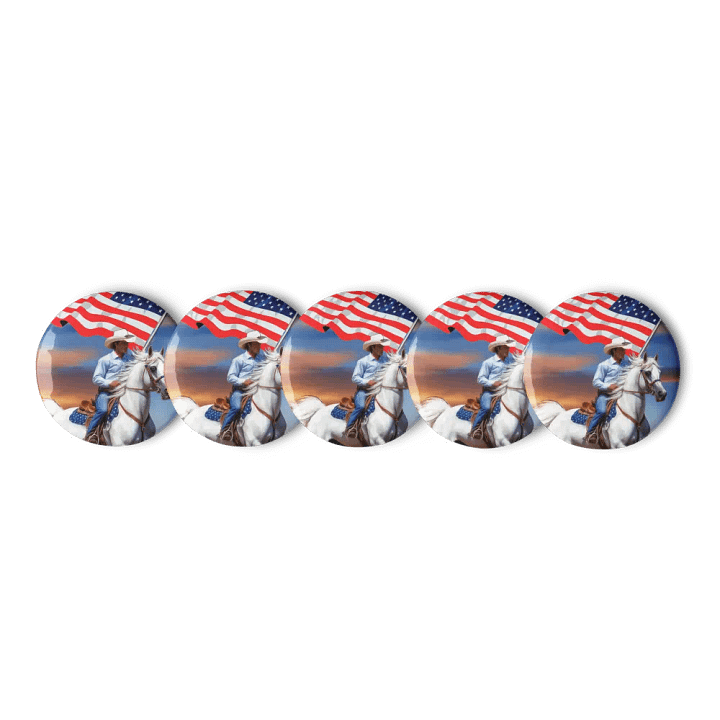Ride for Freedom Pin Button Set product image (1)
