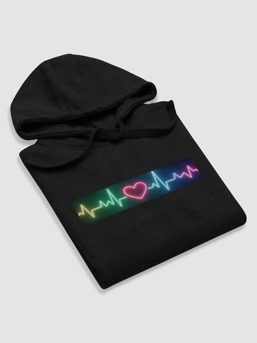 Neon Heartbeat Unisex Hoodie product image (4)