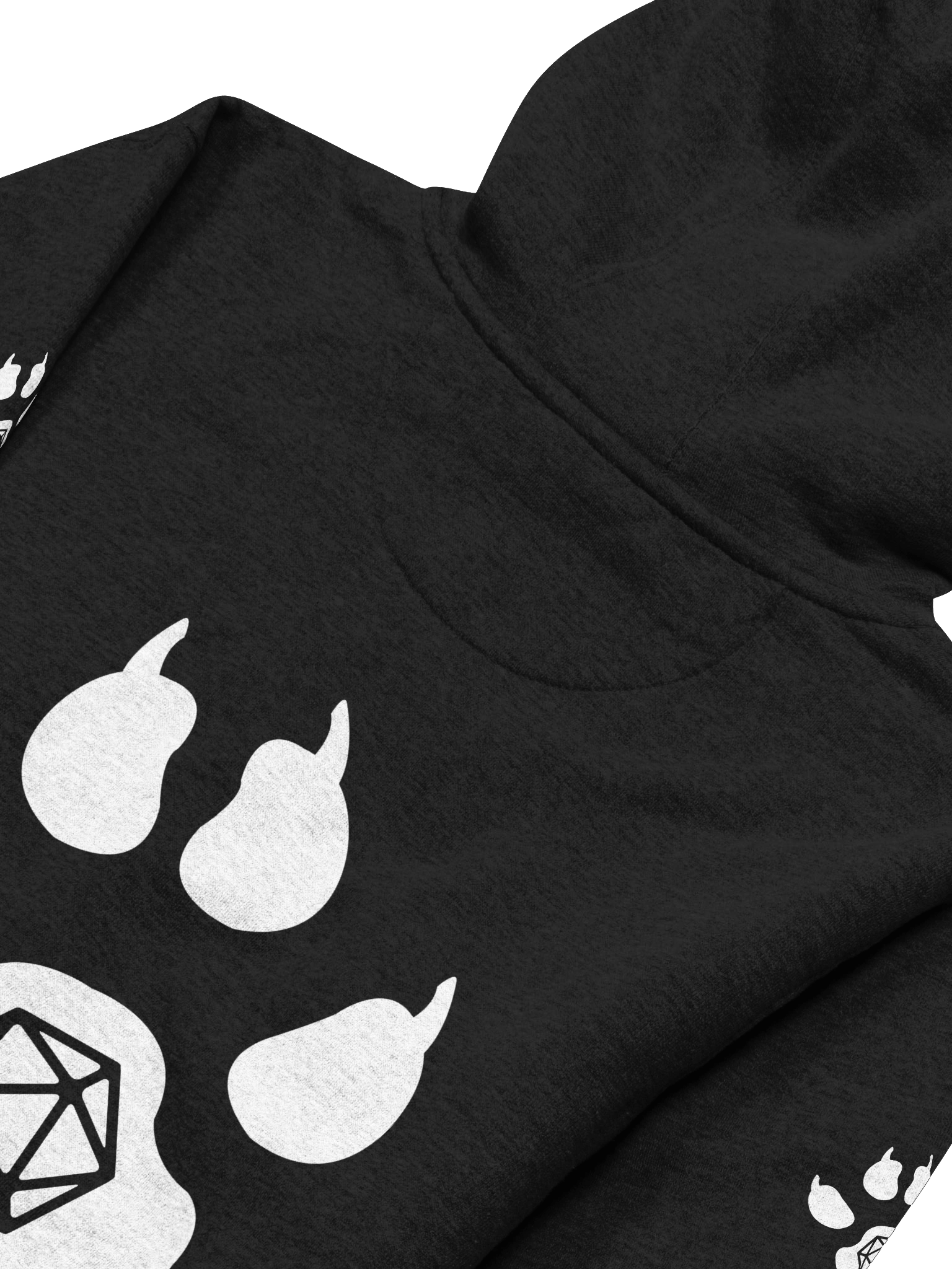 Paw Print Polyhedral Unisex Hoodie product image (4)