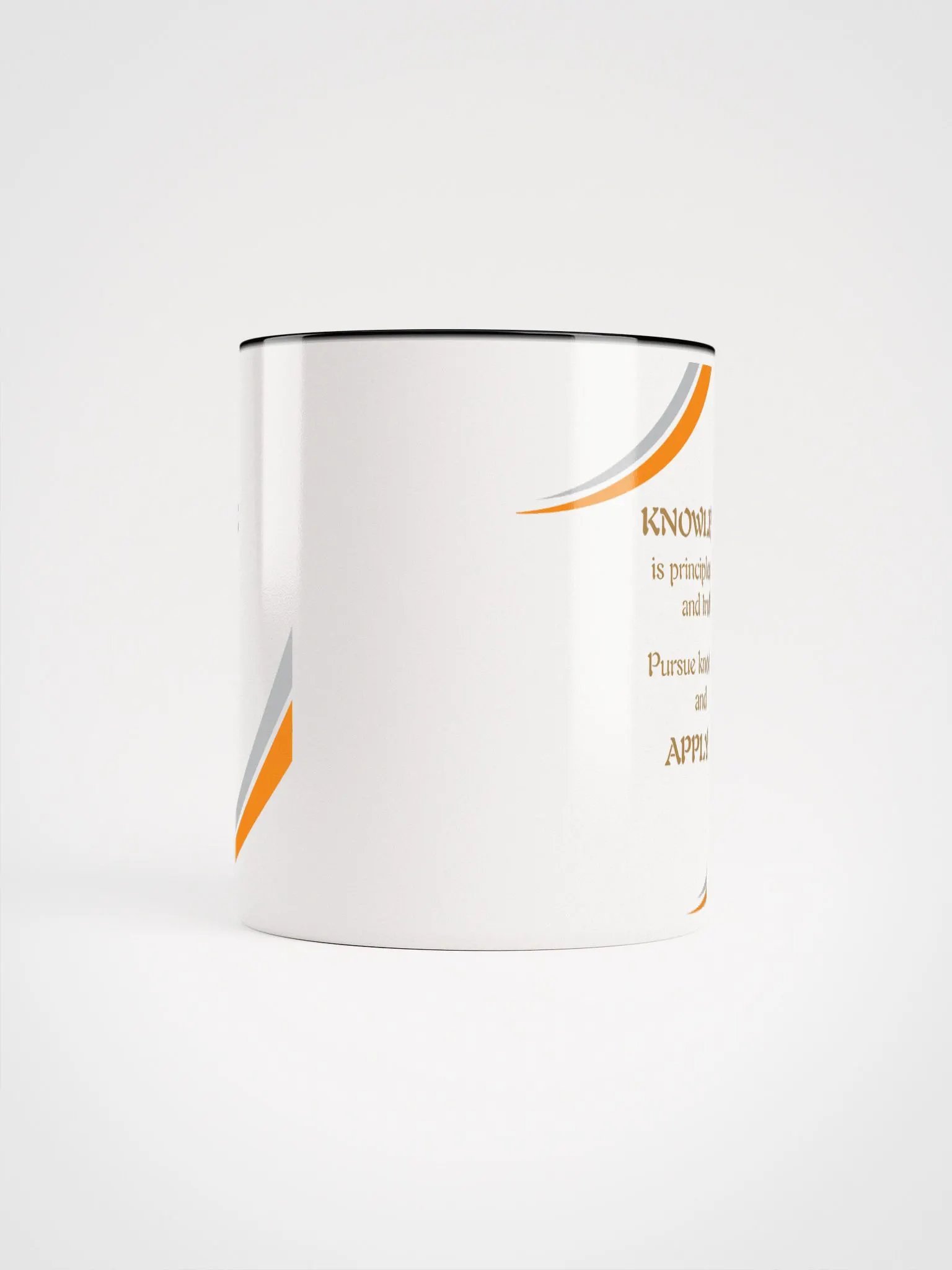 Knowledge Apply it Color Splash Ceramic Mug product image (5)