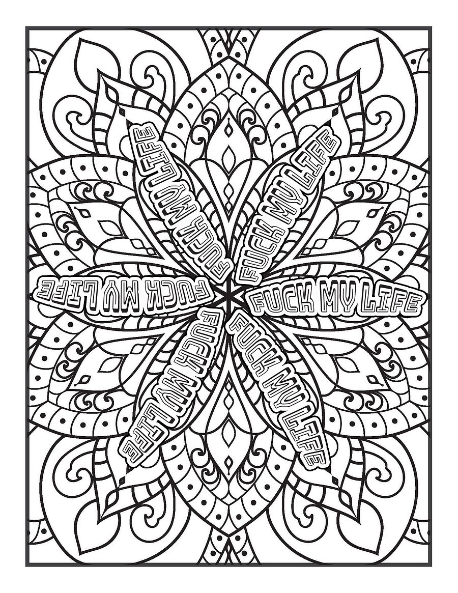 Art & Expletives, The Angry Swears Version- Swear Word Coloring Book for Adults | Printable | Cuss Words | Sweary Phrases | Curse Words product image (2)