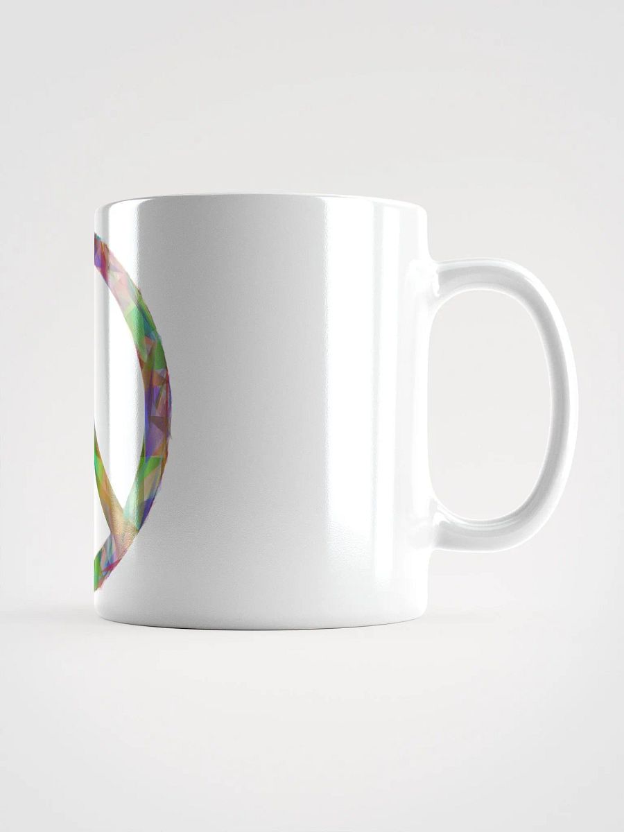 White Glossy Coffee mug-Peace Symbol product image (1)