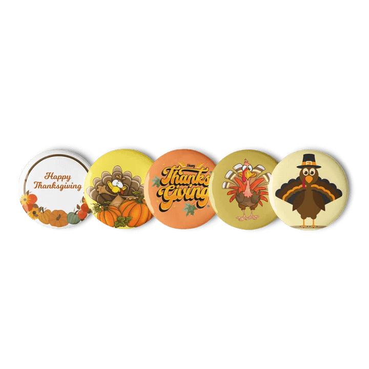 Thanksgiving Pin Button Set (5-Piece) (2024) product image (3)