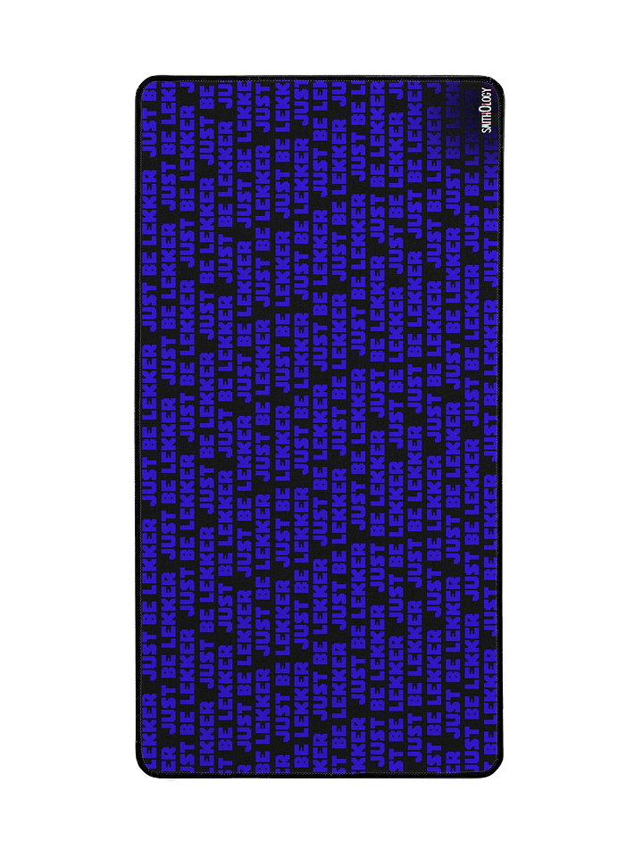 Smithology - "Just Be Lekker" Black/Blue Gaming Mousepad product image (2)