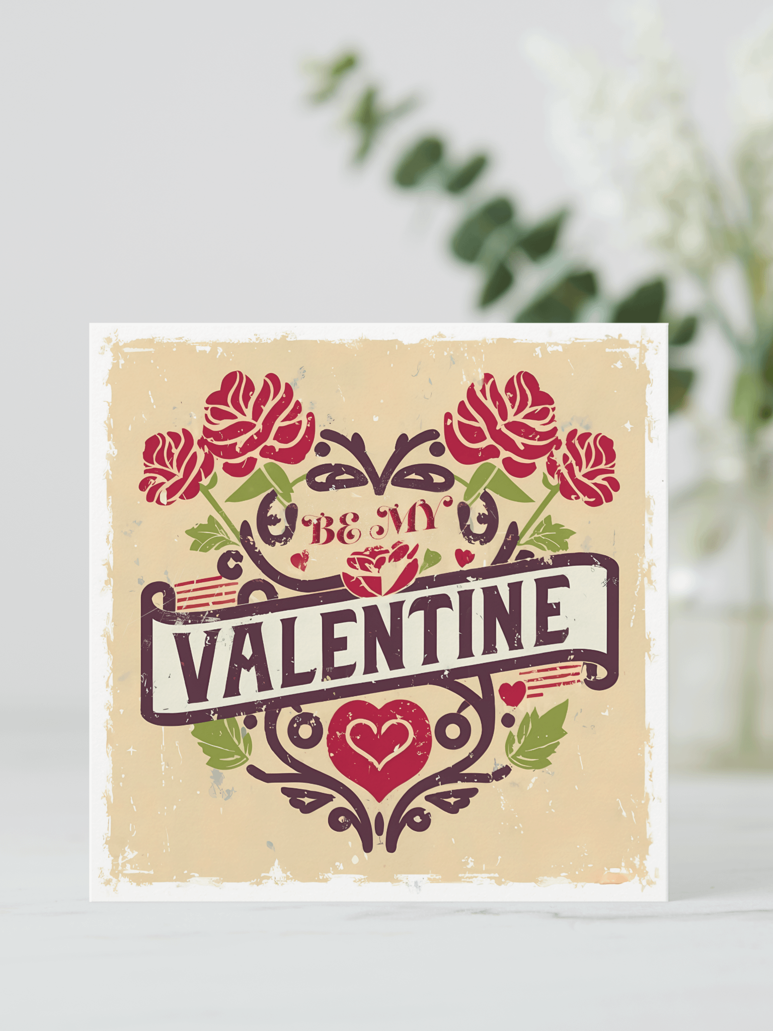 Be My Valentine, Vintage Valentine card product image (4)