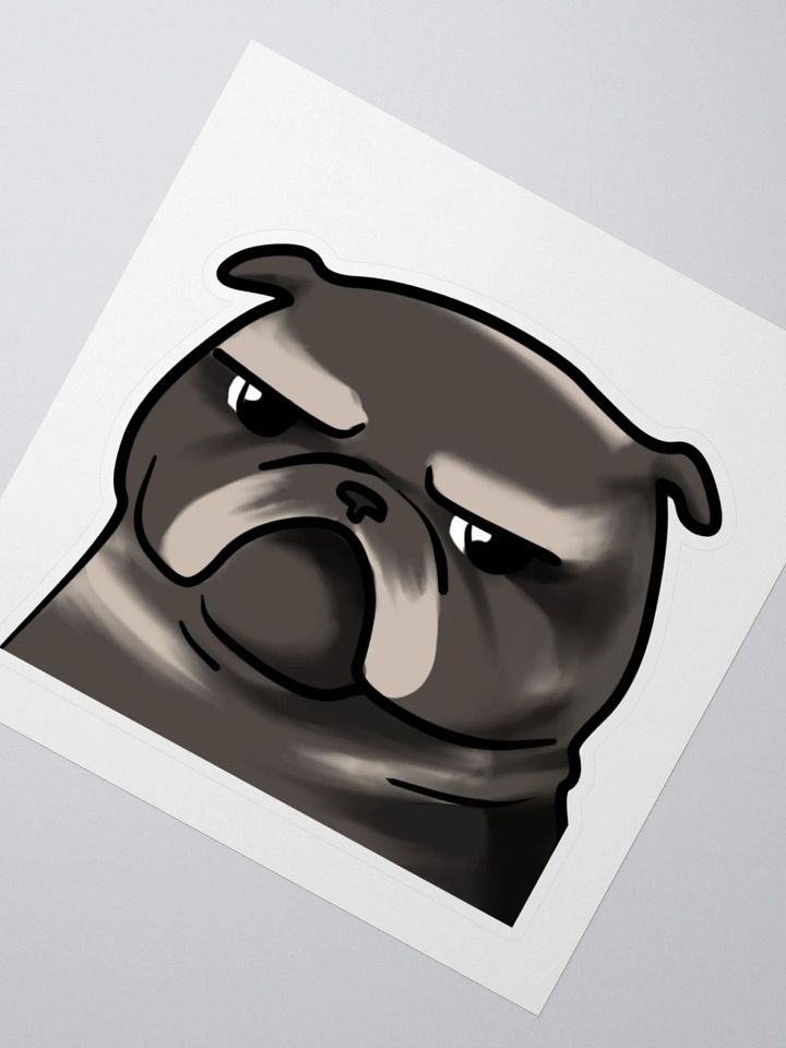 Grumpy Pug Sticker product image (4)
