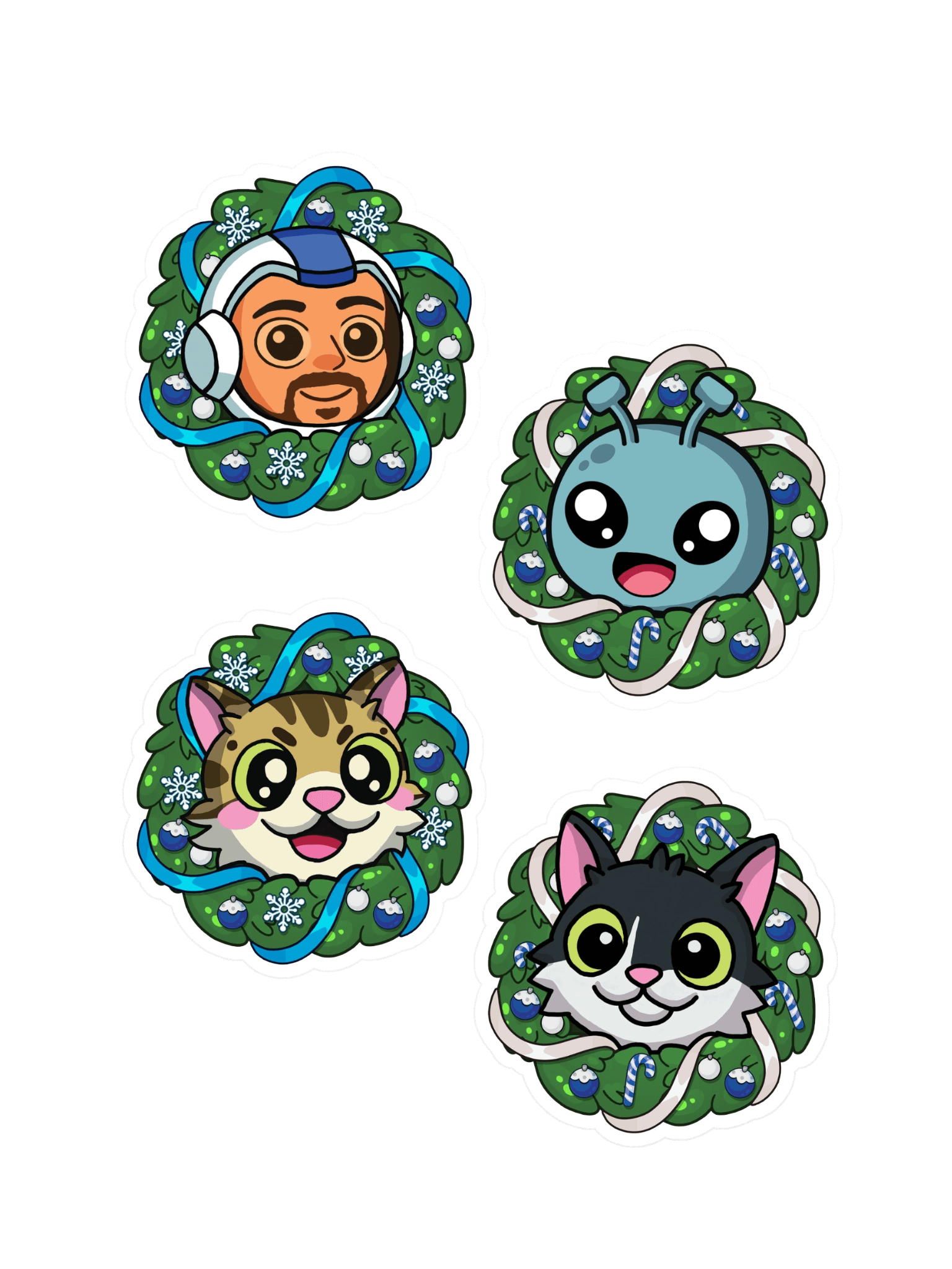 wreath sticker bundle product image (3)
