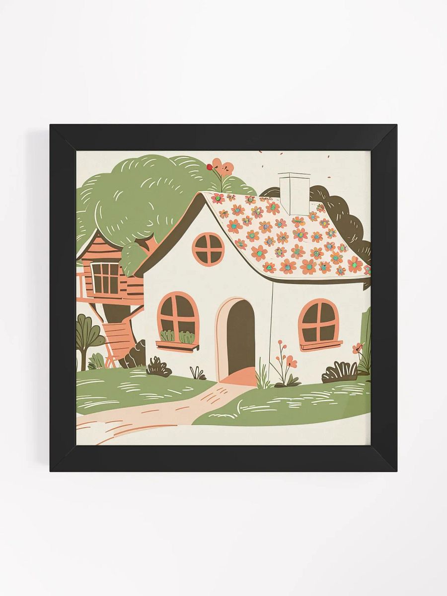 House & Treehouse Framed Poster product image (1)