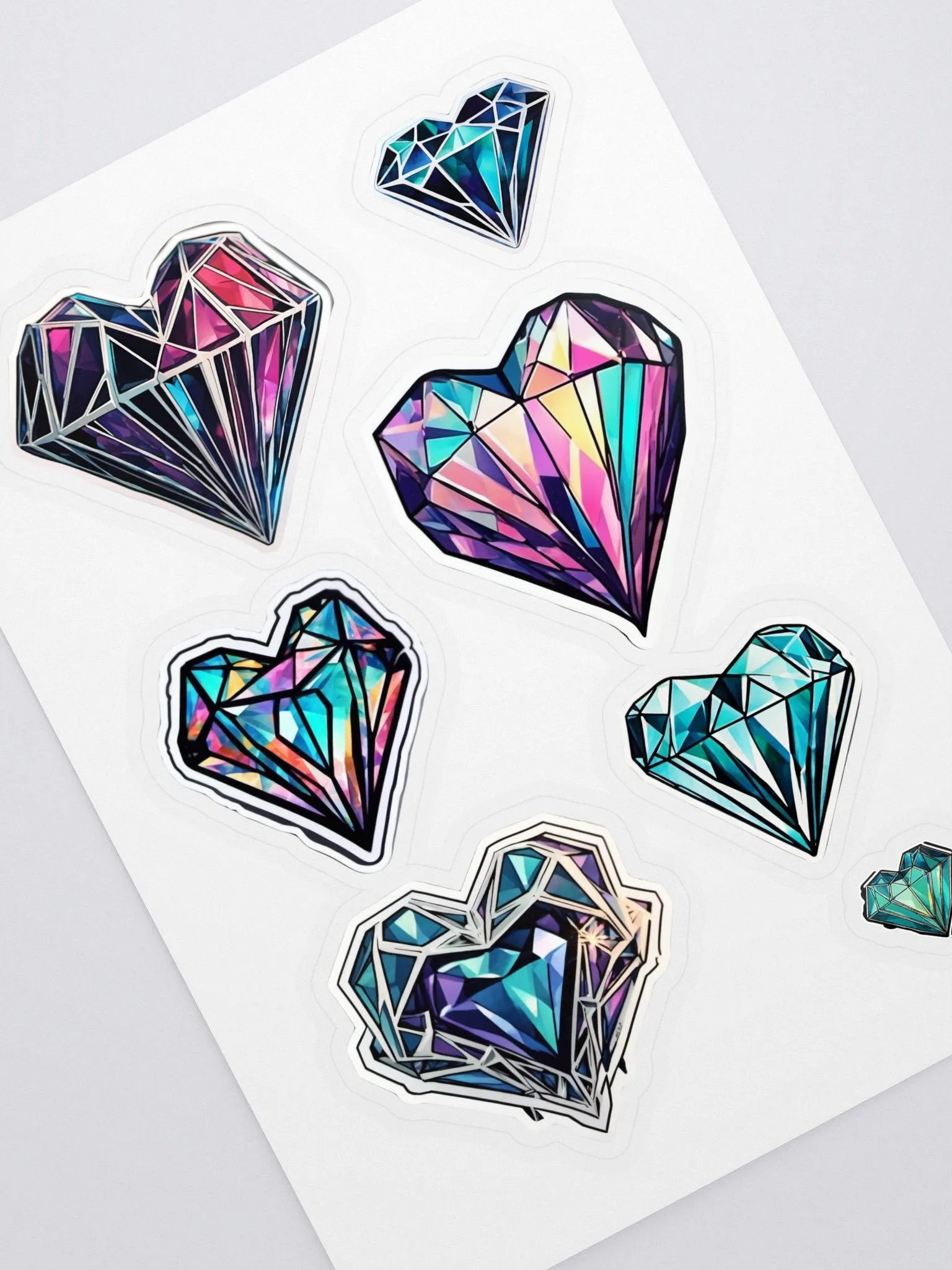 Geometric Heart Sticker Sheet product image (1)