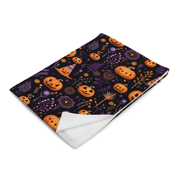 Black And Purple Halloween Blanket product image (2)