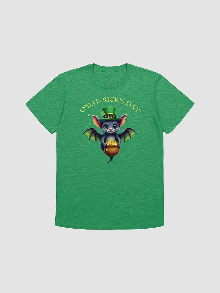 Cute St. Patrick’s Day Bat unisex T-Shirt – O’Bat-Rick’s Day Funny Irish Design product image (3)