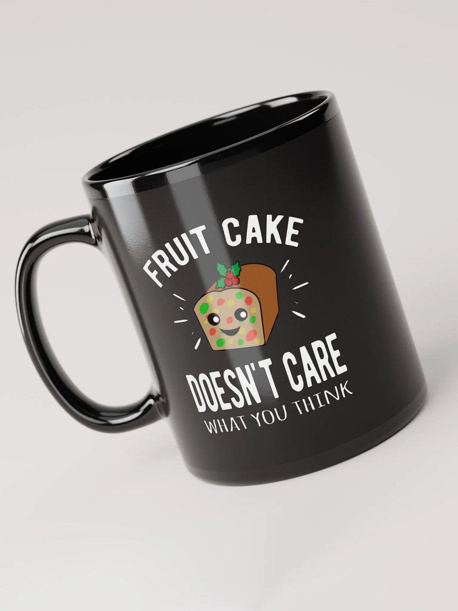 Fruit Cake Doesn't Care, Black Glossy Mug product image (5)