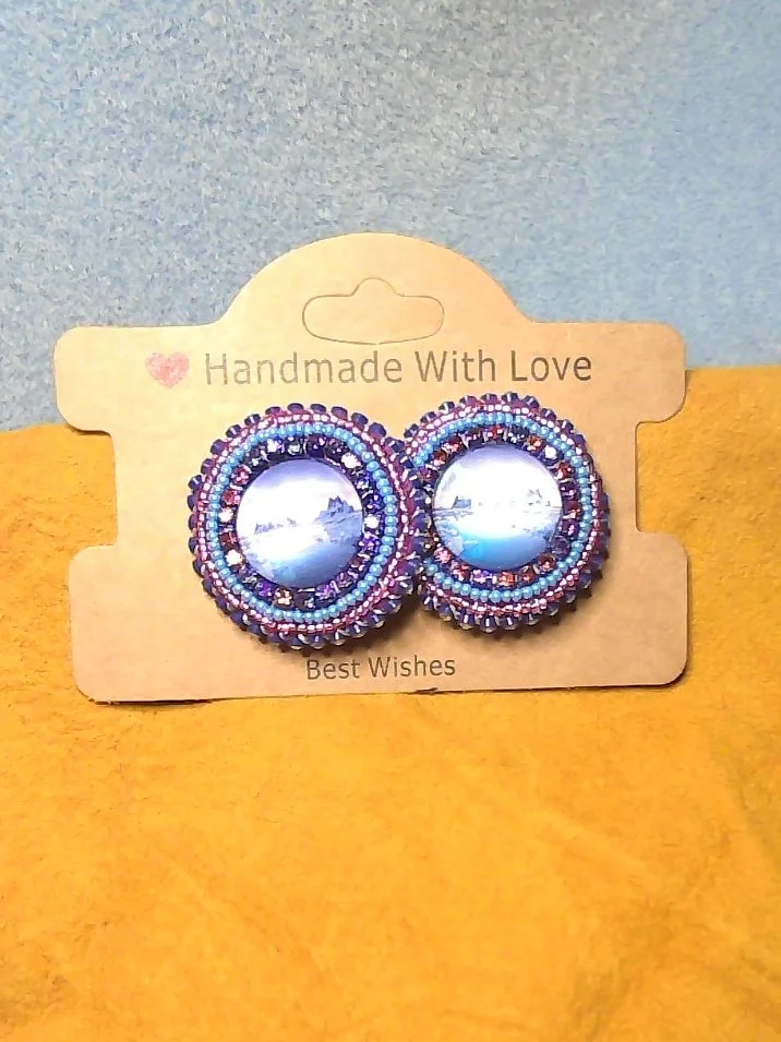 Sunset beaded earrings product image (1)